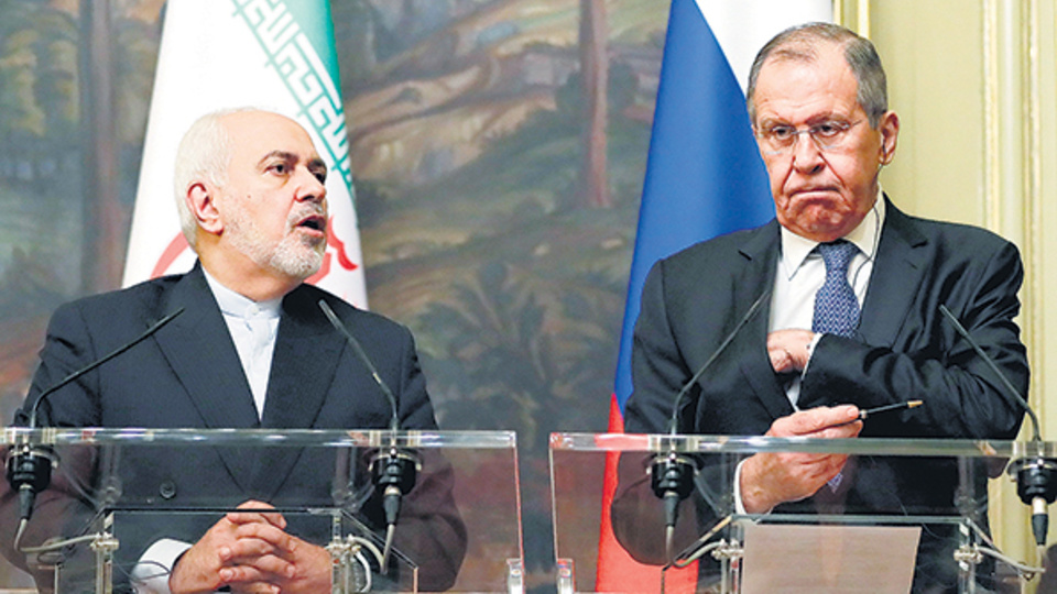 El canciller iranà Mohamad Yavad Zarif se reunió con su colega ruso, Serguéi Lavrov.