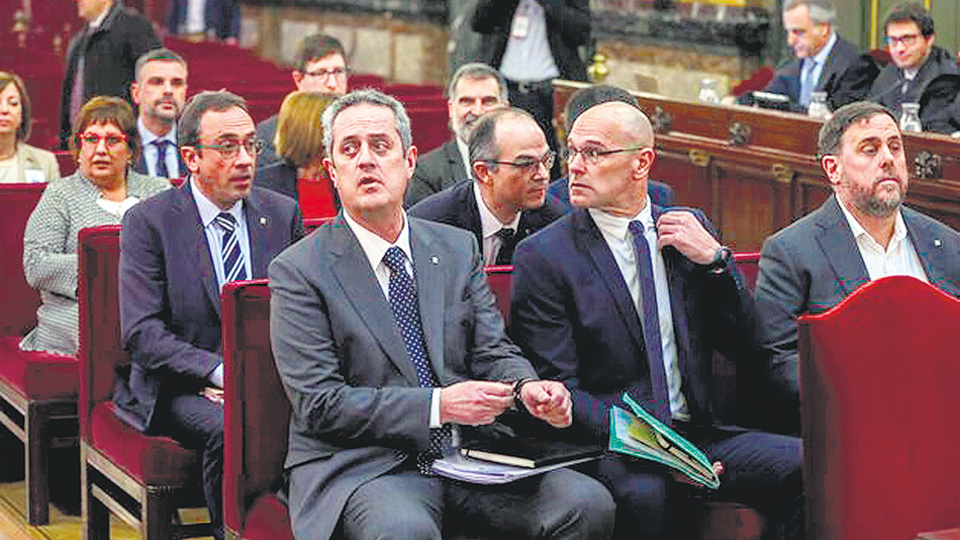 Condenaron a los independentistas catalanes