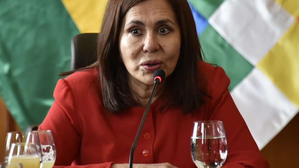 La canciller Karen Longaric dio positivo. (Fuente: EFE)