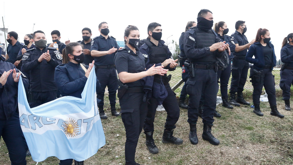 La reacción policial tras los anuncios de Kicillof,