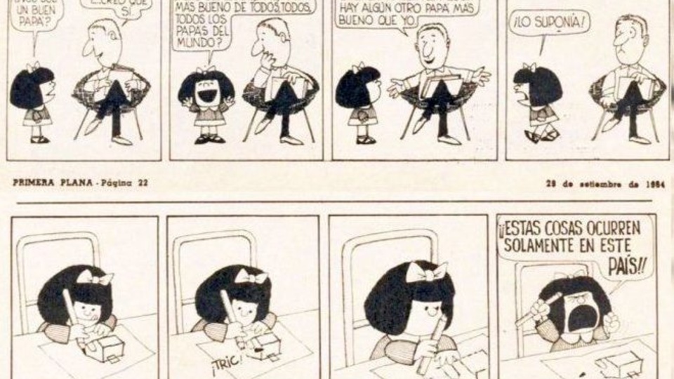 La primera historieta de Mafalda | Hace 56 años se publicó ...