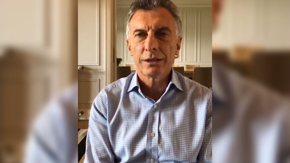 An Instagram Live of Mauricio Macri without a sleepy face …