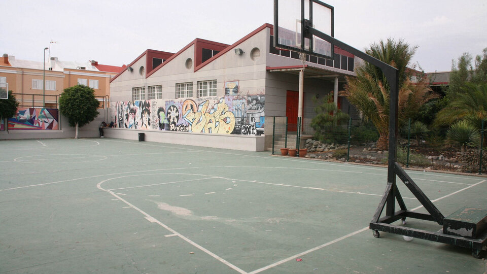 La distribución en el patio del colegio Página12