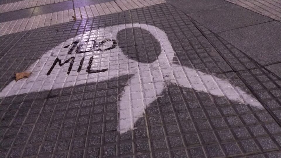 Violentaron los pañuelos de las Madres pintados en Plaza de Mayo | Escribieron la cifra de muertos por la pandemia que el país alcanzaría la próxima semana post thumbnail image