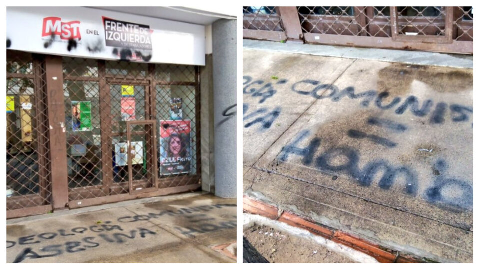 El Frente de Izquierda denunció un ataque contra uno de sus locales  | En el barrio porteño de Caballito post thumbnail image