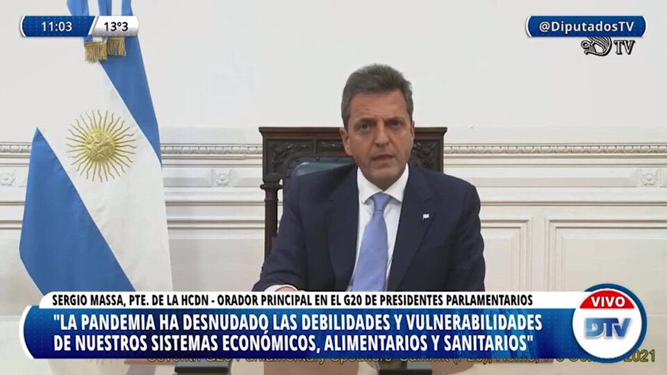 Massa: «Argentina es deudor financiero pero acreedor ambiental global» | Declaraciones en la Cumbre de Presidentes Parlamentarios del G20 post thumbnail image