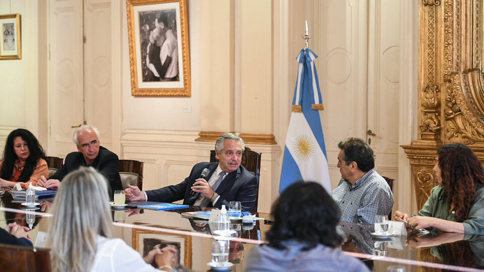 Alberto Fernández: Un compromiso con la estabilidad de precios y el control de la inflación | El Presidente se reunió en Casa Rosada con la cúpula de la CTA Autónoma