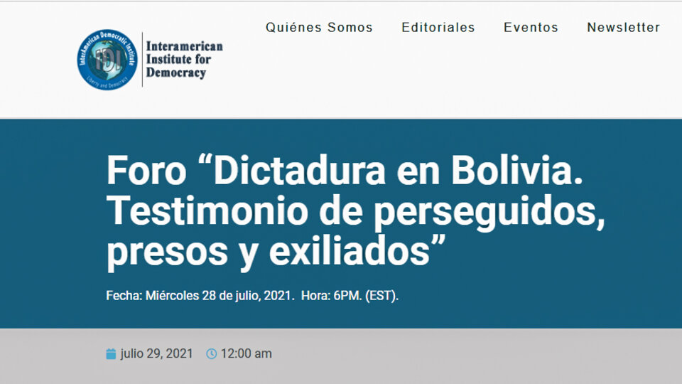 Complot en Miami contra el gobierno de Bolivia | La derecha latinoamericana consolida su base de operaciones en Florida, EE.UU.