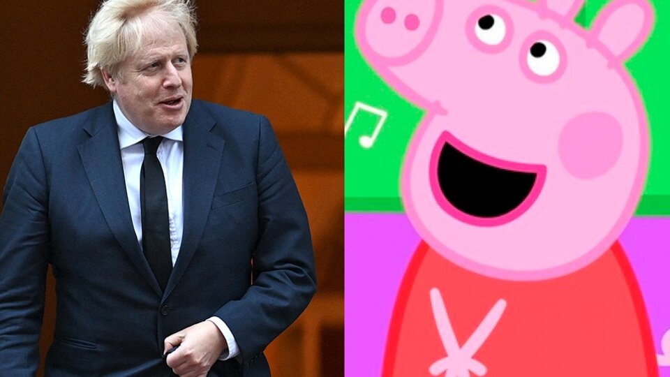 Boris Johnson loses the thread of his speech Peppa Pig |  Finished talking about memes exploding on social websites