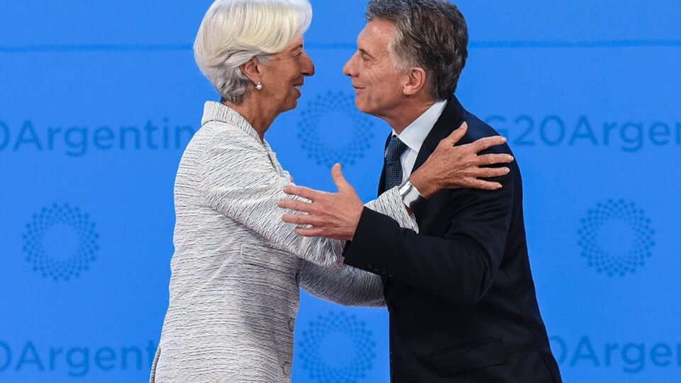 Lagarde, ex titular del Fondo, junto a Macri, el presidente favorecido por el préstamo récord.