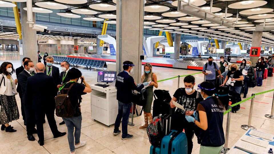 El aeropuerto de Barajas en Madrid.