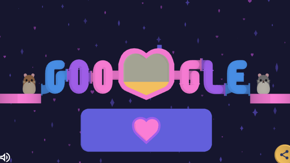 Perdiendo la paciencia con el doodle de Google de San Valentin