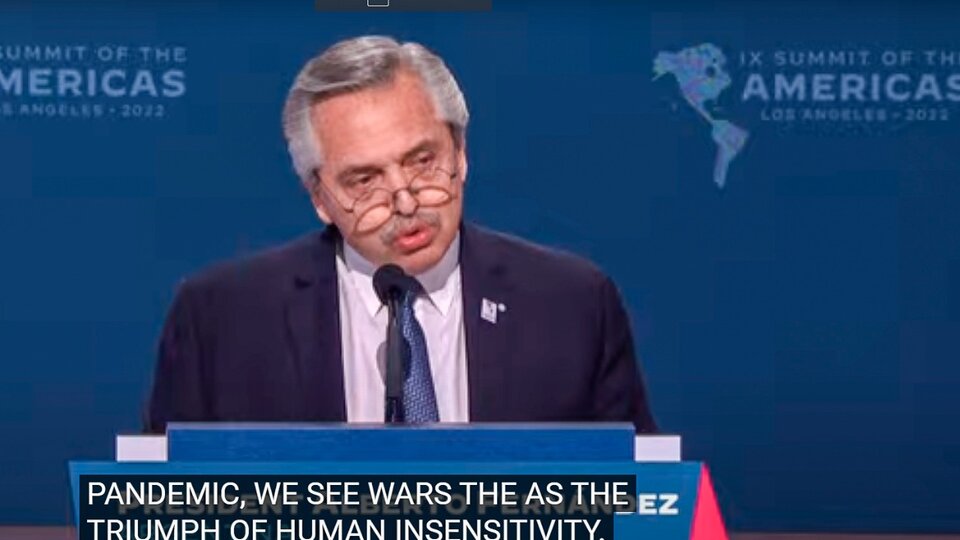 El duro discurso de Alberto Fernández en la Cumbre de las Américas | “Ser el país anfitrión no otorga la capacidad del derecho de admisión”