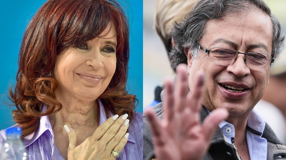 La emotiva comunicación de Cristina Kirchner con Gustavo Petro