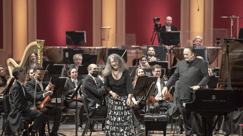 El Festival Argerich comenzó en las nubes |  Notable concierto de Martha Argerich y la Filarmónica