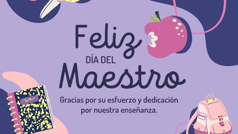 Día del Maestro 2022: cómo hacer tarjetas gratis en apenas un par de clics | En la plataforma Canva | Página12 Día del Maestro 2022: cómo hacer tarjetas gratis en apenas un par de clics | En la plataforma Canva | Página12