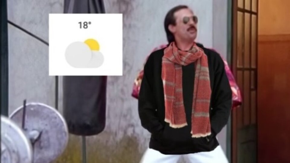 Amo el frío: los mejores memes y reacciones por la baja de temperatura |  Bajaron 20º | Página12