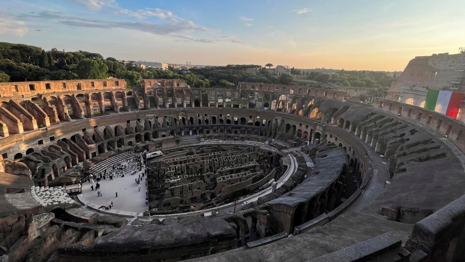 Italia: Il Colosseo a Roma apre un ascensore panoramico per i turisti per accedere al terzo livello |  Raggiungere la parte più alta dello stand