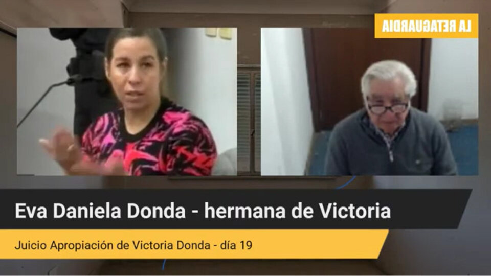 El testimonio de Eva Daniela Donda, en el juicio por la apropiación de su hermana Victoria | El único acusado es Adolfo Donda, represor de la ESMA