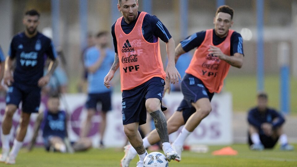 Nazionale argentina: Messi si è allenato senza problemi e ha finito per sconfiggere Lautaro  La squadra ha completato un’altra giornata di allenamento a Ezeiza