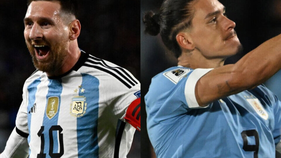 VIDEO) Los goles de Araújo y Darwin Núñez para Uruguay contra la Selección  Argentina - TyC Sports