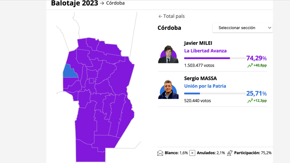 Mapa De Resultados: La Radiografía Del Voto En El Balotaje | Región Por ...