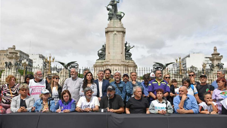 Tensión en la previa de la marcha de organizaciones sociales | Protesta convocada por el Frente de Lucha Piquetero, EMVJ y partidos de izquierda