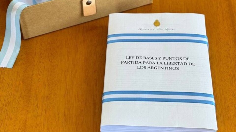 Milei envió al Congreso el paquete de leyes de ajuste | “Ley de Bases y Puntos de Partida para La Libertad de los Argentinos”