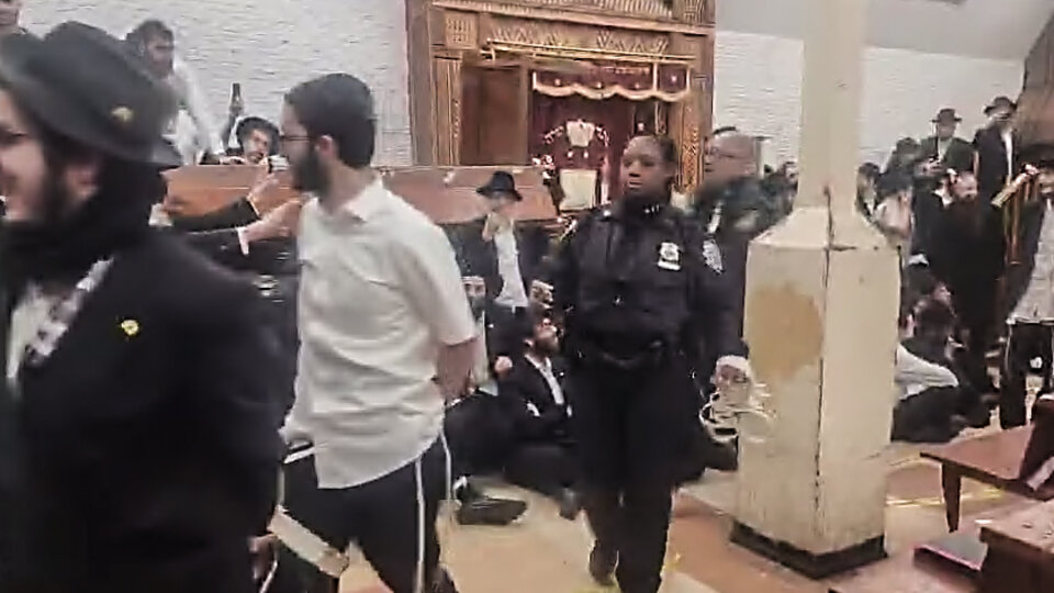 Orthodox Jews Clash with NYPD in New York City Synagogue Incident