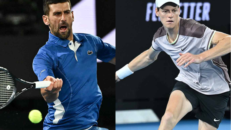 When does Djokovic vs Sinner play in the Australian Open semifinals