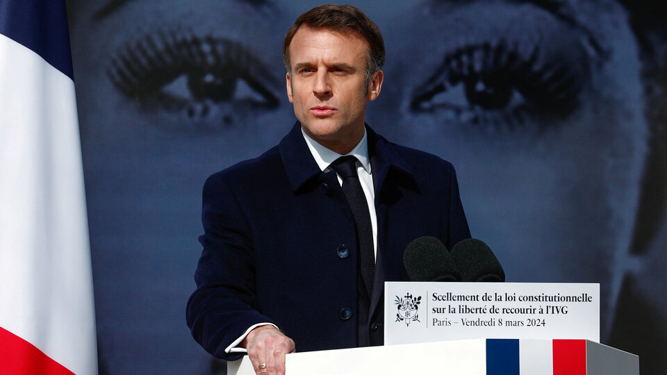 Emmanuel Macron propone que el aborto sea un derecho en toda Europa | Planteará que se incluya en la Carta de los Derechos Fundamentales de ese continente