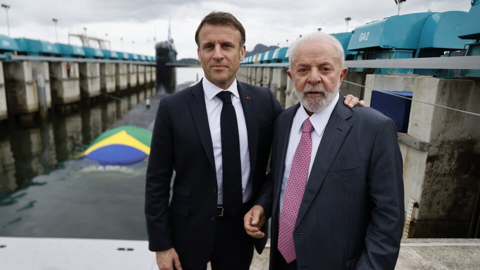 Lula y Macron inauguraron un submarino construido en Brasil con tecnología francesa | Los presidentes celebraron la alianza estratégica de ambos países