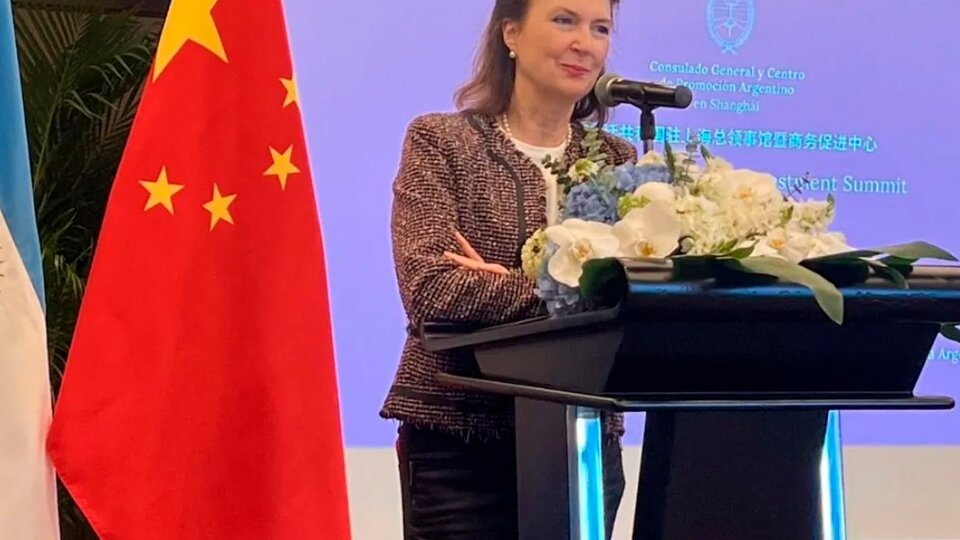 Diana Mondino inició su gira por China