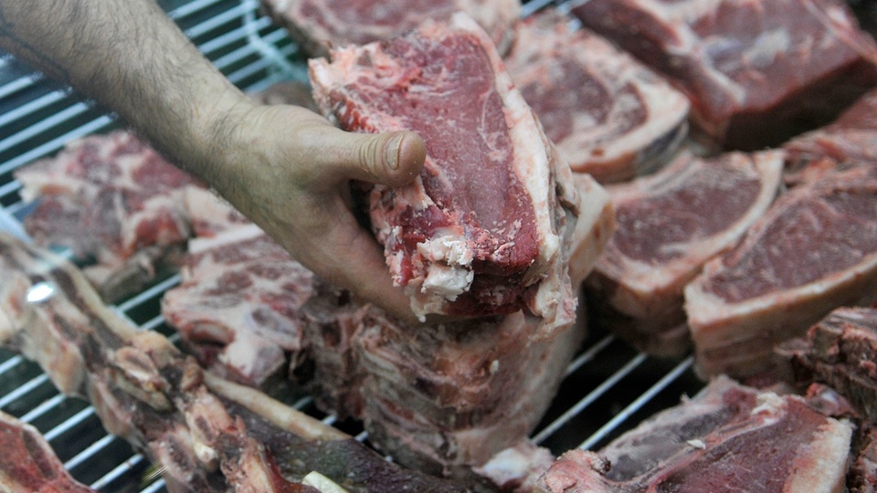 La carne está en el horno