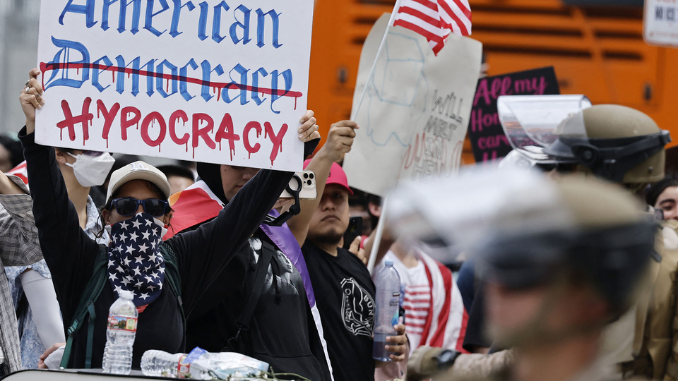 Estados Unidos: Los Angeles, entre las redadas y las protestas