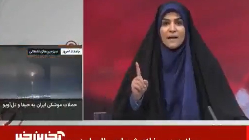 Israel bombardeó la televisión pública de Irán en plena transmisión en vivo