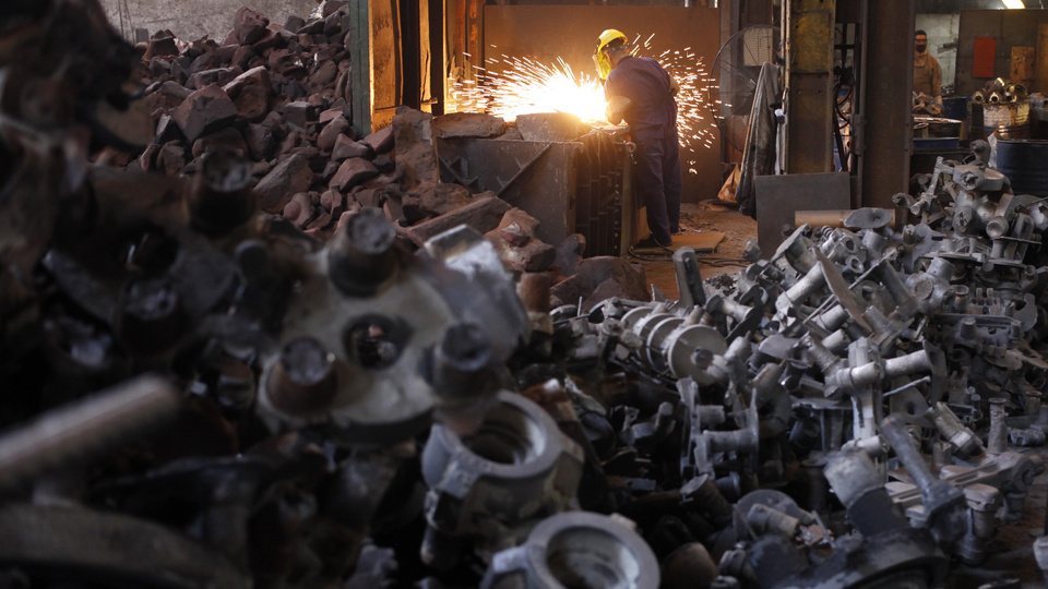 La industria metalúrgica con caídas históricas