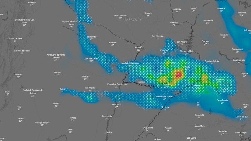 Rige una alerta amarilla por tormentas en Formosa y Misiones Página12