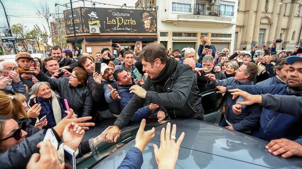 Kicillof, de campaña por el Conurbano. 