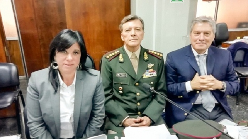 Milani, durante el juicio en el que fue absuelto.