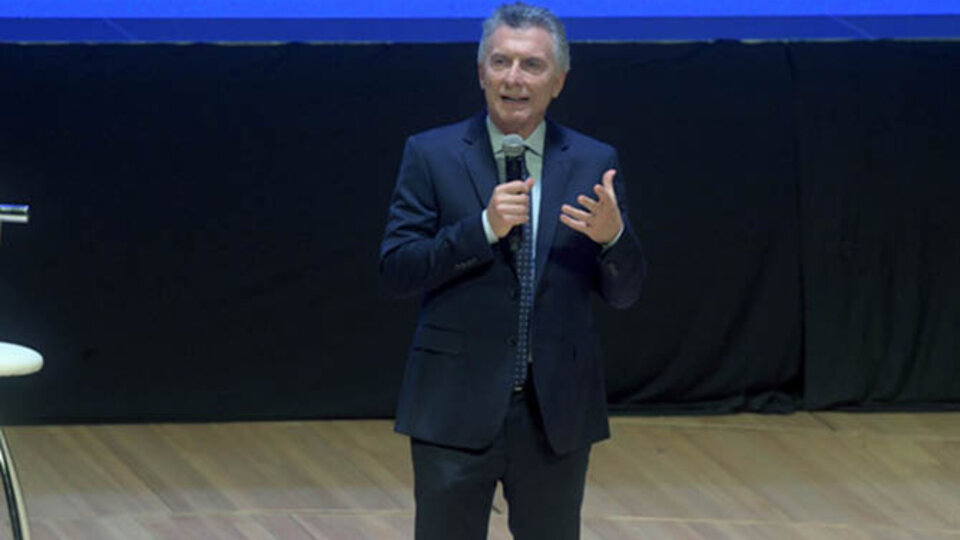 Macri, durante la reunión de gabinete ampliado en el CCK. 