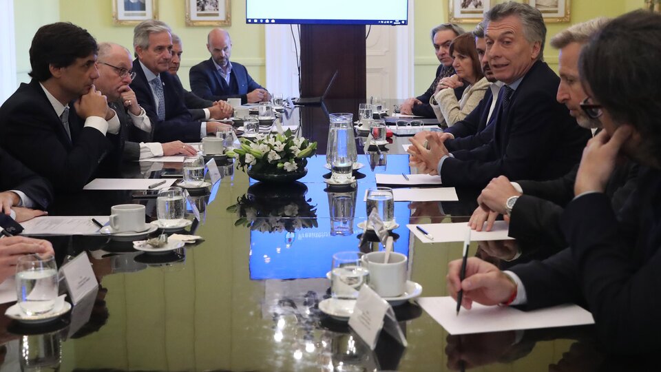 Macri reunió a su gabinete a media mañana.