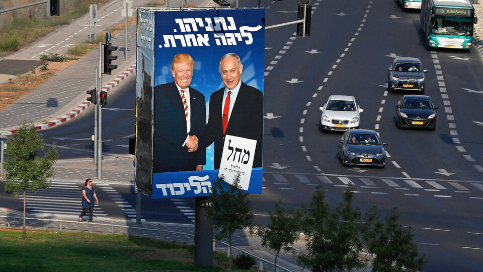 Netanyahu junto a su gran aliado: Donald Trump.