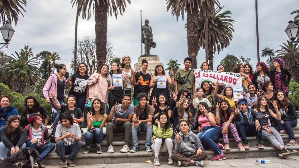 Los estudiantes frente a la Legislatura