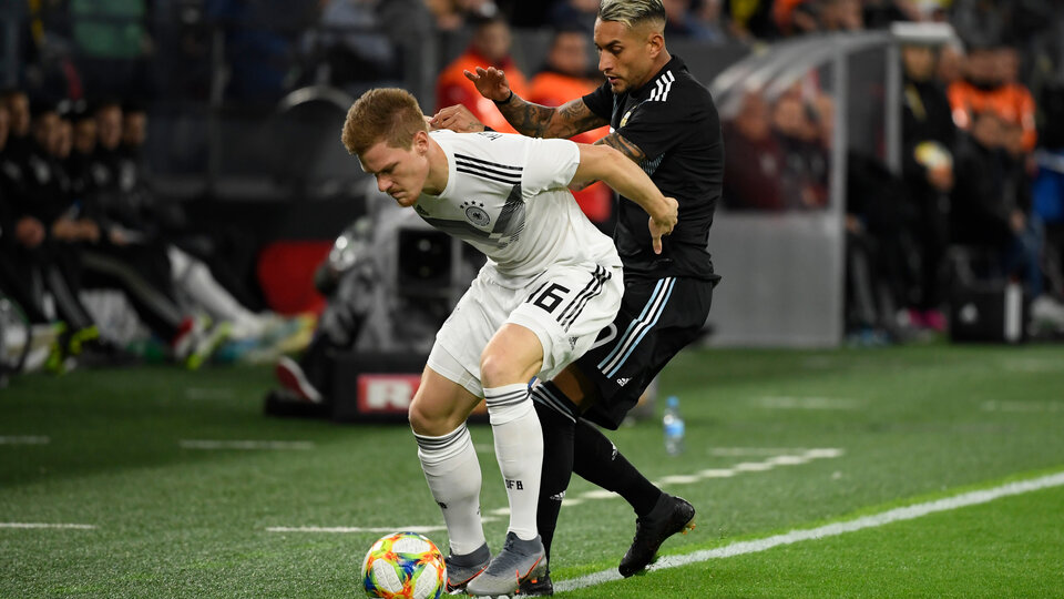 Argentina reaccionó y empató con Alemania en Dortmund
