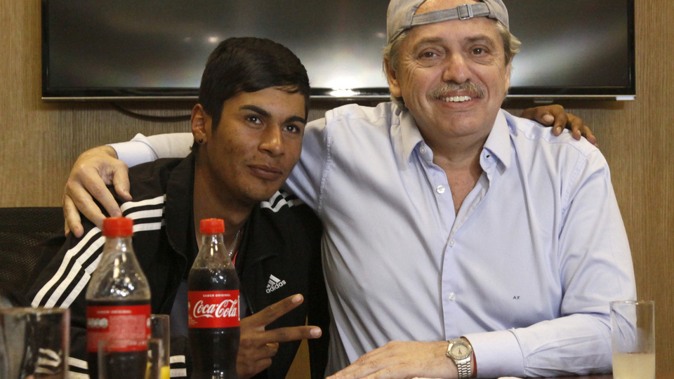 Alberto Fernández recibió a Braian