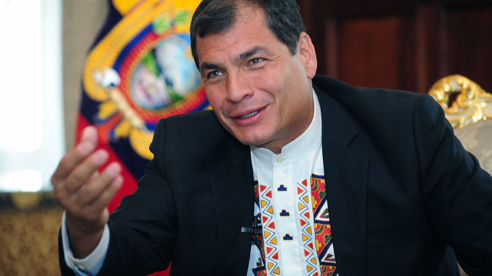 Rafael Correa y Alberto Fernández, juntos en México