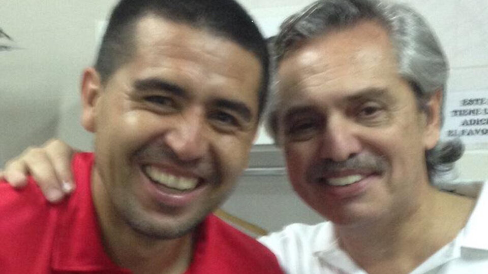 Alberto Fernández: "Riquelme es el más grande"