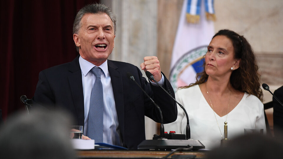 Mauricio Macri, enfÃ¡tico, en la apertura de sesiones del Congreso de 2019.