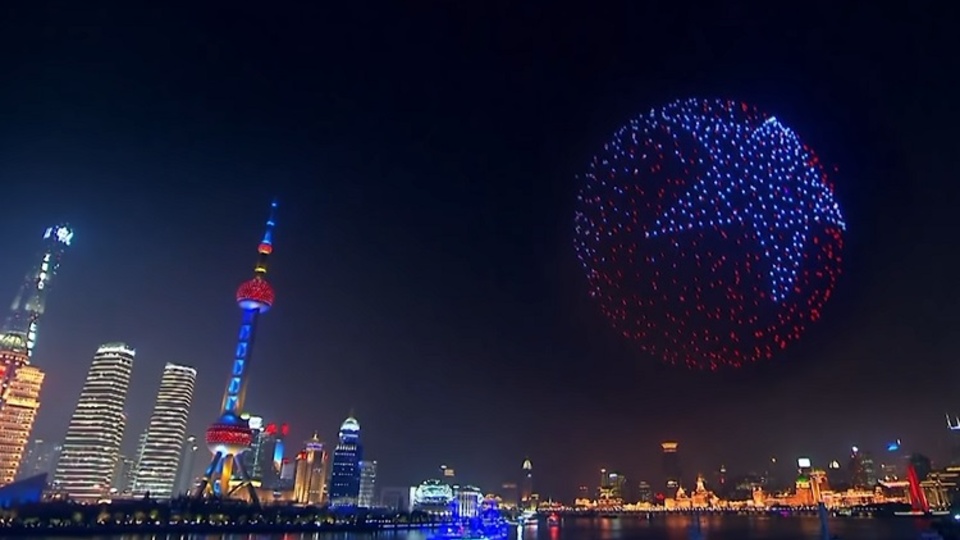 Dos mil drones para recibir el año nuevo en China